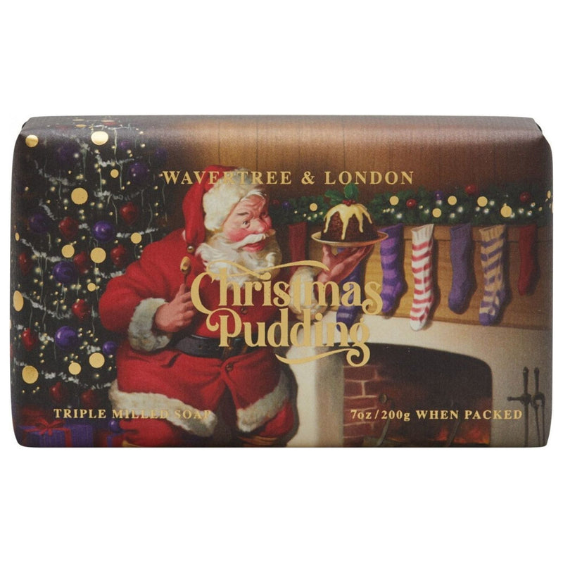 Wavertree & London Wavetree & London Christmas Pudding French Triple Milled Soap 7oz Bar Soap Dark Slate Gray
