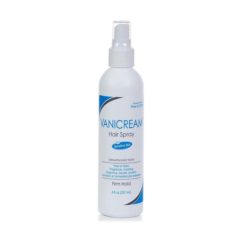 Vanicream Vanicream Free & Clear Firm Hold Hair Spray 8 Oz Hair Spray Light Gray