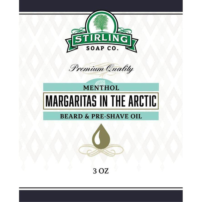 Stirling Soap Co Stirling Soap Co. Margaritas In The Arctic Beard & Preshave Oil 3 Oz Beard & Preshave Oil White Smoke