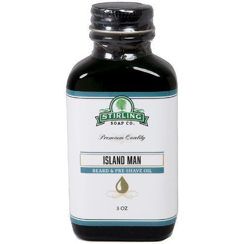 Stirling Soap Co Stirling Soap Co. Island Man Beard & Preshave Oil 3 Oz Beard & Preshave Oil Light Gray