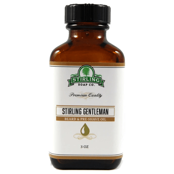 Stirling Soap Co Stirling Soap Co. Stirling Gentleman Beard & Preshave Oil 3 Oz Beard & Preshave Oil Black
