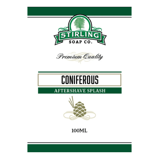Stirling Soap Co Stirling Soap Co. Coniferous Shaving Collection Shaving Set Dark Slate Gray Aftershave 3.3oz