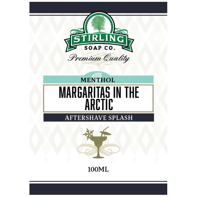 Stirling Soap Co Stirling Soap Co. Margaritas in the Arctic Shaving Collection Shaving Set White Smoke Shaving Soap 5.8oz,Aftershave Splash 100ML,Post Shave Balm 4oz