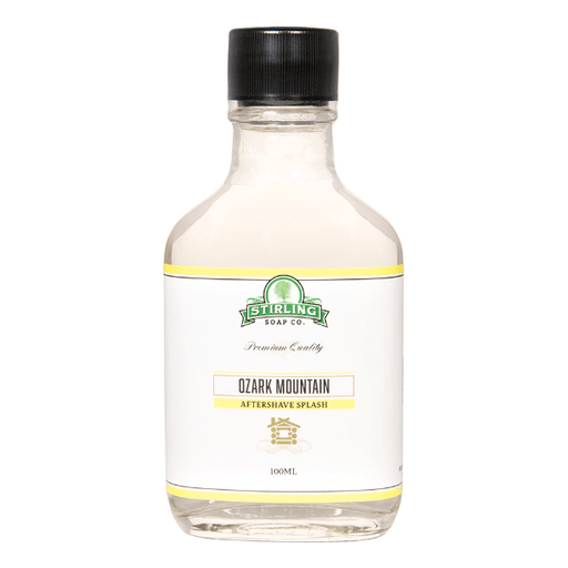 Stirling Soap Co Stirling Soap Co. Ozark Mountain Shaving Collection Shaving Set Beige Aftershave Splash 3.3oz