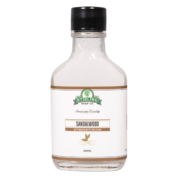 Stirling Soap Co Stirling Soap Co. Sandalwood Shaving Collection Shaving Set Beige Aftershave Splash 3.3oz