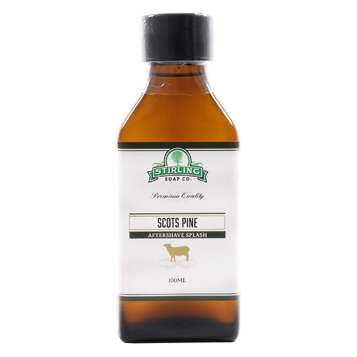 Stirling Soap Co Stirling Soap Co. Scots Pine Shaving Collection Shaving Set Saddle Brown Aftershave Splash 3.3oz