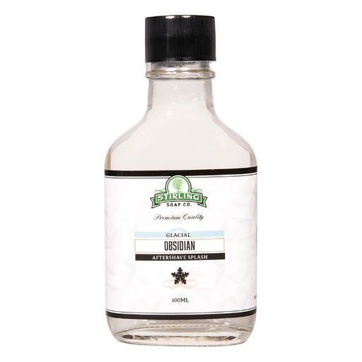 Stirling Soap Co Stirling Soap Co. Glacial - Obsidian Shaving Collection Shaving Set Dark Slate Gray Aftershave Splash 3.4oz