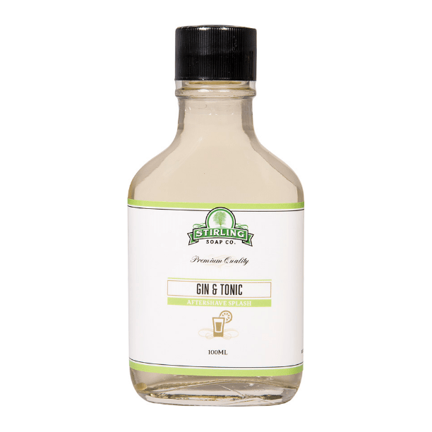 Stirling Soap Co Stirling Soap Co. Gin & Tonic Shaving Collection Shaving Set Antique White Aftershave Splash 3.4oz