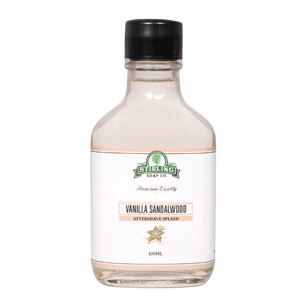 Stirling Soap Co Stirling Soap Co. Vanilla Sandalwood Shaving Collection Shaving Set Antique White Aftershave Splash 100ML