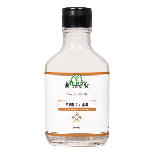 Stirling Soap Co Stirling Soap Co. Mountain Man Shaving Collection Shaving Set Beige Aftershave Splash 3.3oz