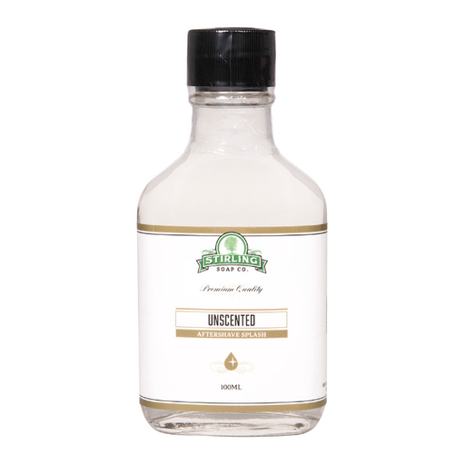 Stirling Soap Co Stirling Soap Co. Unscented Shaving Collection Shaving Set Antique White Aftershave Splash 3.3oz