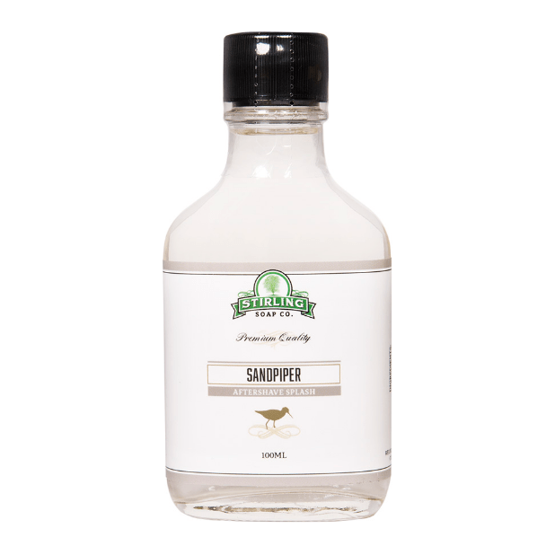 Stirling Soap Co Stirling Soap Co. Sandpiper Shaving Collection Shaving Set Beige Aftershave Splash 3.3oz