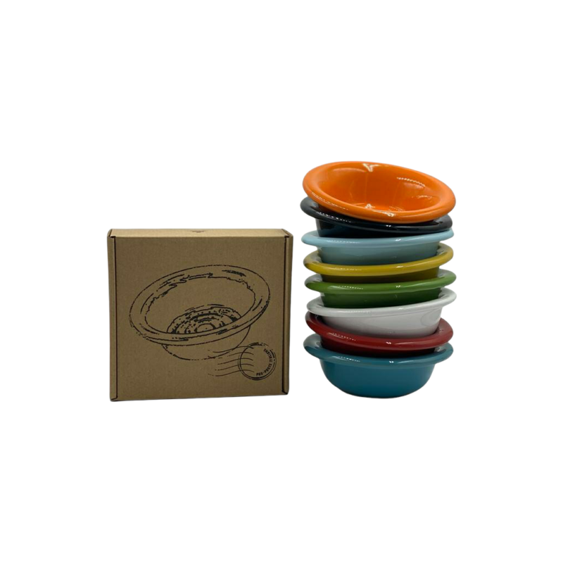 Le Birichine Le Birichine Green Ceramic Shaving Bowl Shaving Bowl Dark Olive Green