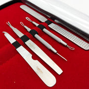 Dural Dural  Manicure/ Pedicure/Facial Complete Kit with Leather Case Stainless Steel (Grade A+) Manicure/Pedicure/Facial Kit Dark Red
