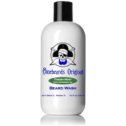 Bluebeards Bluebeards Original Beard Wash for Men, Fresh Mint, 8.5 Oz Beard Wash Light Gray