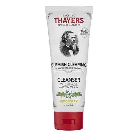 Thayers Thayers Blemish Clearing Cleanser Lemon Witch Hazel 4 oz Blemish Clearing Cleanser Light Gray