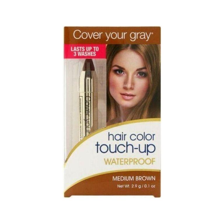 Irene Gari Irene Gari Cover Your Gray Waterproof Chubby Pencil  (Medium Brown) 0.1 oz Hair Color Light Gray
