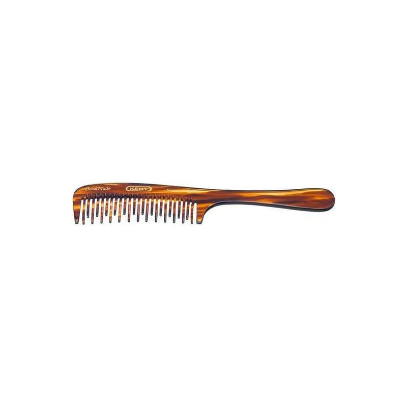 KENT Kent 21T Hand Made Curved Double-Row Detangling Comb, 7.5 Inch, 1 Oz Detangling Comb Sienna