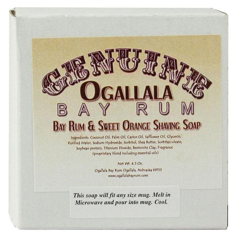 Ogallala Ogallala Bay Rum & Sweet Orange Shaving Soap 4.5 Oz Shaving Soap Gray