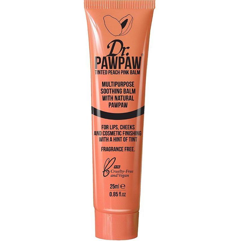 Dr PawPaw Dr PawPaw Tinted Peach Pink Balm 10 ml Lip Balm Salmon