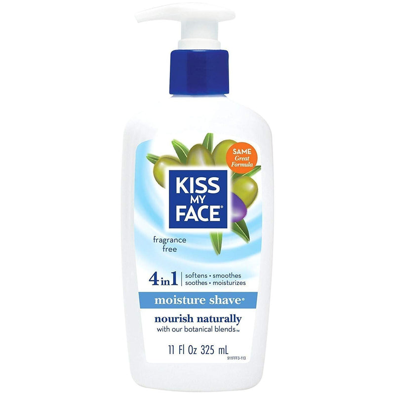 Kiss My Face Kiss My Face 4 in1 Moisture Shave, Fragrance Free 325ML Shaving Cream Dark Slate Blue