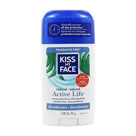 Kiss My Face Kiss My Face Active Life Stick Deodorant Fragrance Free 2.48 oz Deodorant Dark Slate Blue