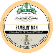 Stirling Soap Co Stirling Soap Co. Ramblin' Man Shaving Collection Shaving Set Wheat Shaving Soap 5.8oz