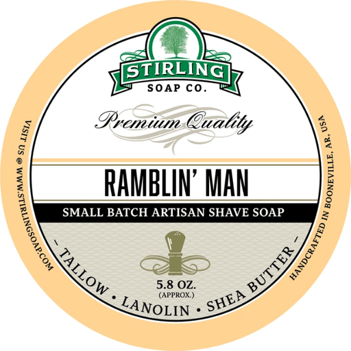 Stirling Soap Co Stirling Soap Co. Ramblin' Man Shaving Collection Shaving Set Wheat Shaving Soap 5.8oz