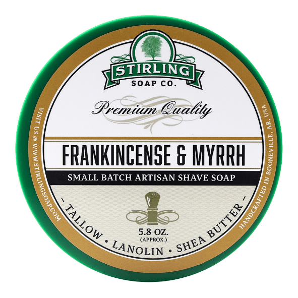 Stirling Soap Co Stirling Soap Co. Frankincense Emyrrh Shave Soap Jar 5.8 oz Shave Soap Dark Slate Gray