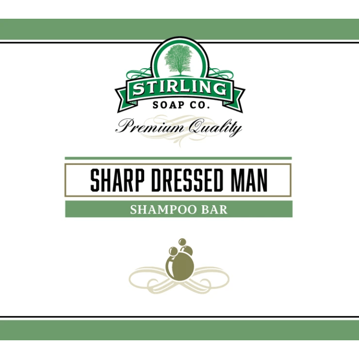 Stirling Soap Co Stirling Soap Co. Sharp Dressed Man Shampoo Bar 3.8 Oz Shampoo Bar Slate Gray