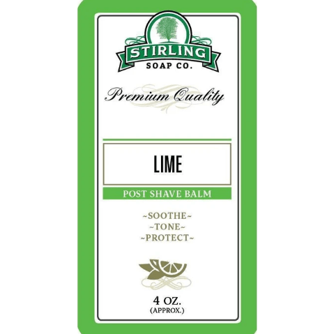 Stirling Soap Co Stirling Soap Co. Lime Shaving Collection Shaving Set Medium Sea Green Post Shave Balm 4oz