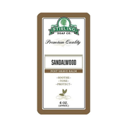 Stirling Soap Co Stirling Soap Co. Sandalwood Shaving Collection Shaving Set Dim Gray Post Shave Balm 4oz