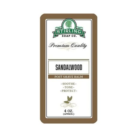Stirling Soap Co Stirling Soap Co. Sandalwood Shaving Collection Shaving Set Dim Gray Post Shave Balm 4oz