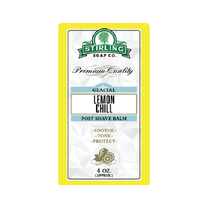Stirling Soap Co Stirling Soap Co. Glacial - Lemon Chill Shaving Collection Shaving Set Lavender Post Shave Balm 4oz