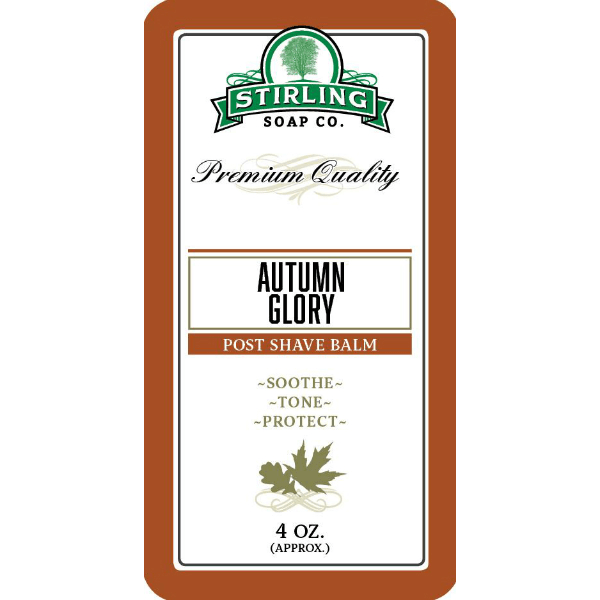 Stirling Soap Co Stirling Soap Co. Autumn Glory Shaving Collection Shaving Set Sienna Post Shave Balm  4oz