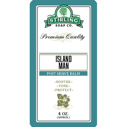 Stirling Soap Co Stirling Soap Co. Island Man Shaving Collection Shaving Set Cadet Blue Post Shave Balm 4oz