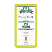 Stirling Soap Co Stirling Soap Co. Iced Pineapple Shaving Collection Shaving Set Beige Post Shave Balm 4oz