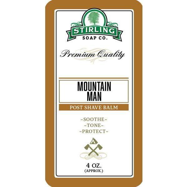Stirling Soap Co Stirling Soap Co. Mountain Man Shaving Collection Shaving Set Sienna Shaving Soap 5.8oz,Aftershave Splash 3.3oz,Post Shave Balm 4oz,EDT 1.7oz