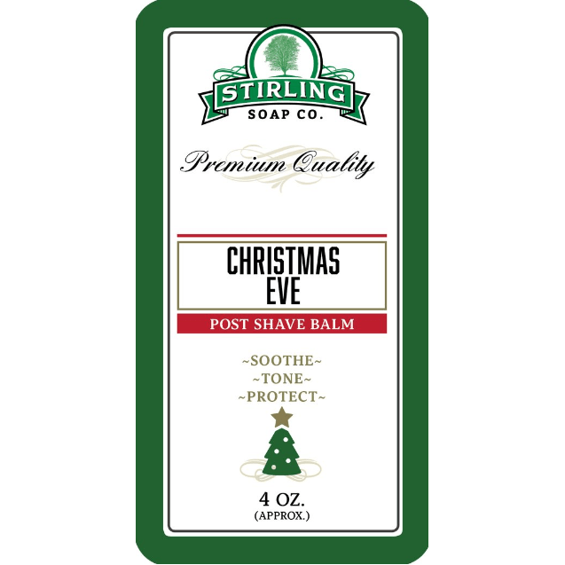 Stirling Soap Co Stirling Soap Co. Christmas Eve Shaving Collection Shaving Set Thistle Post Shave Balm 4oz