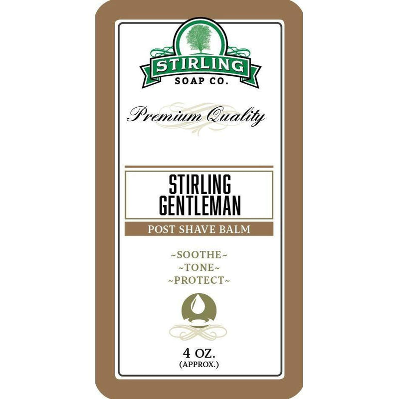 Stirling Soap Co Stirling Soap Co. Stirling Gentleman Shaving Collection Shaving Set Dim Gray Post Shave Balm 4oz