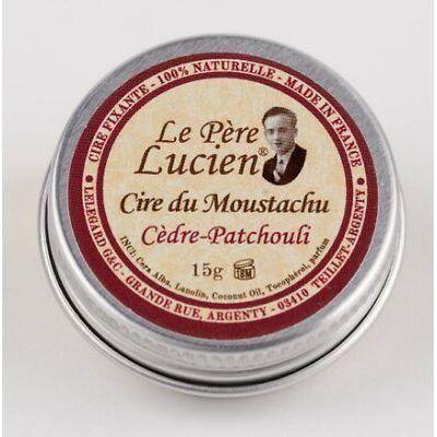 Le Pere Lucien Le Pere Lucien Cidre Patchouli 100% Natural Mustache Wax 15g Mustache Wax Light Gray