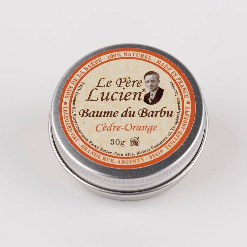 Le Pere Lucien Le Pere Lucien Cidre Orange Natural Beard Balm 30g Beard Balm Light Gray