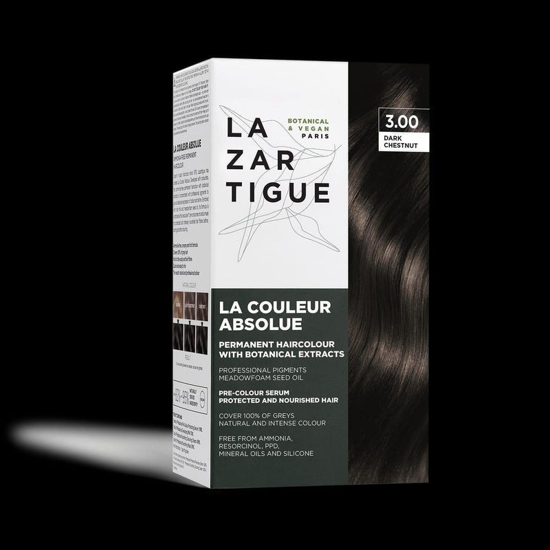 Lazartigue Lazartigue La Couleur Absolue Permanent Hair Color Kit 3.00 Dark Chestnut Hair Color Kit Light Gray
