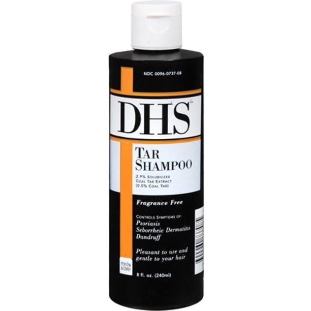 DHS DHS Fragrance Free Tar Shampoo 8 Fl Shampoo Black