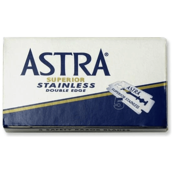 Astra Astra Superior Stainless Double Edge Razor Blades - 5 Pack Razor Blades Light Gray