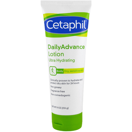 Cetaphil Cetaphil Daily Advance Lotion, Ultra Hydrating 8 Oz SkinCare Olive Drab
