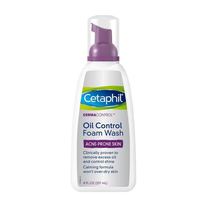 Cetaphil Cetaphil DermaControl Oil Control Foam Wash 8oz SkinCare Light Gray