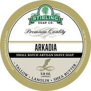 Stirling Soap Co Stirling Soap Co. Arkadia Shaving Collection Shaving Set Dark Khaki Shaving Soap 5.8 oz