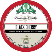 Stirling Soap Co Stirling Soap Co. Black Cherry Shaving Collection Shaving Set Light Gray Shaving Soap 5.8oz