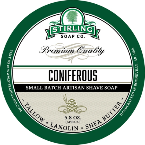 Stirling Soap Co Stirling Soap Co. Coniferous Shaving Collection Shaving Set Dark Slate Gray Shaving Soap 5.8 oz